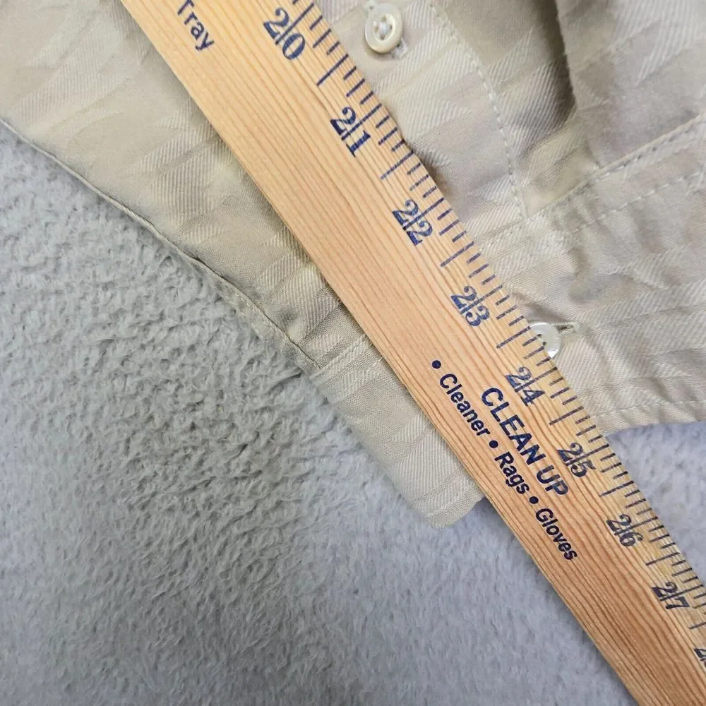 Vintage The North Face Shirt Men XL Beige Jacquard Aztec Grunge Classic Work 90s